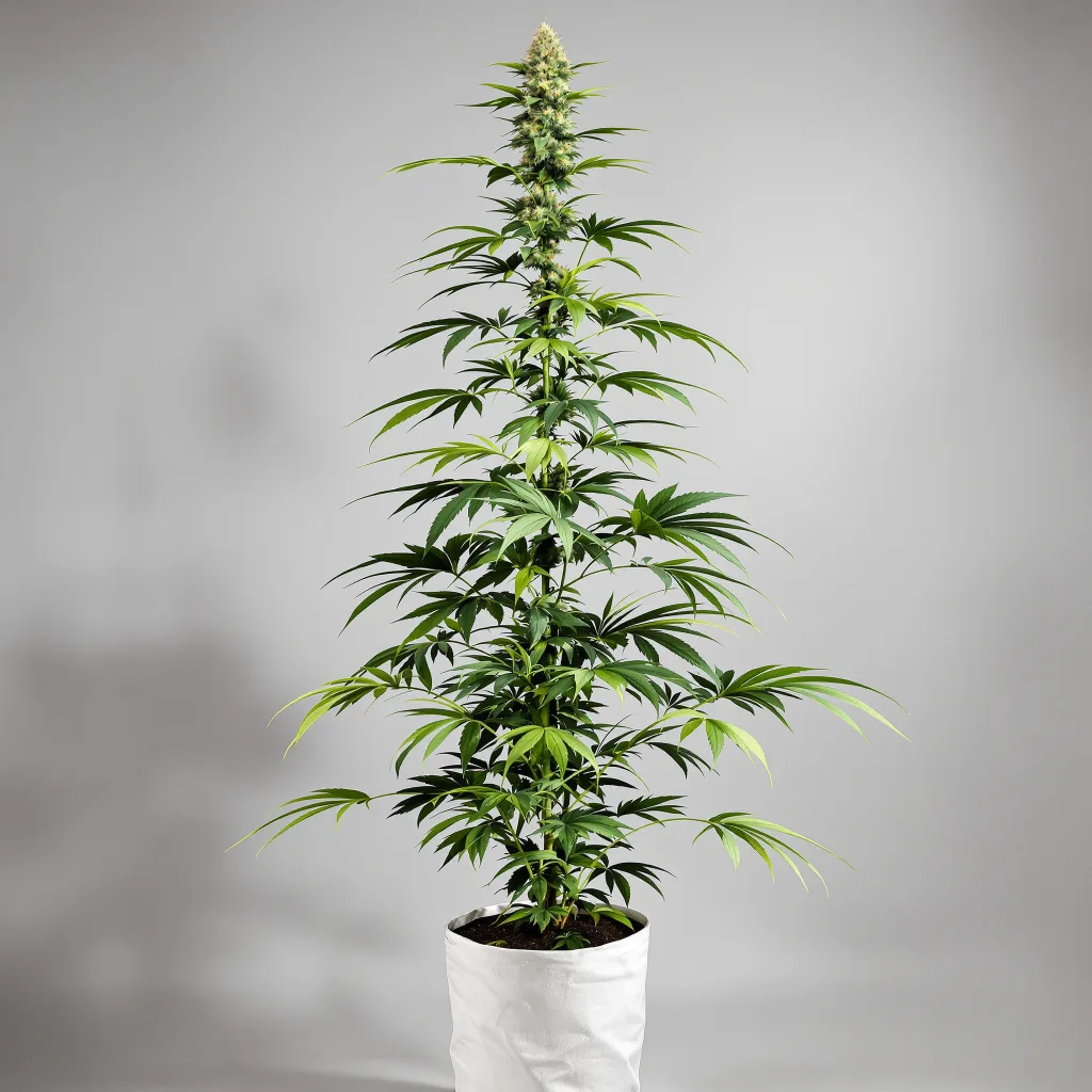 Jesus OG cannabis bud close-up showing lime-green airy structure