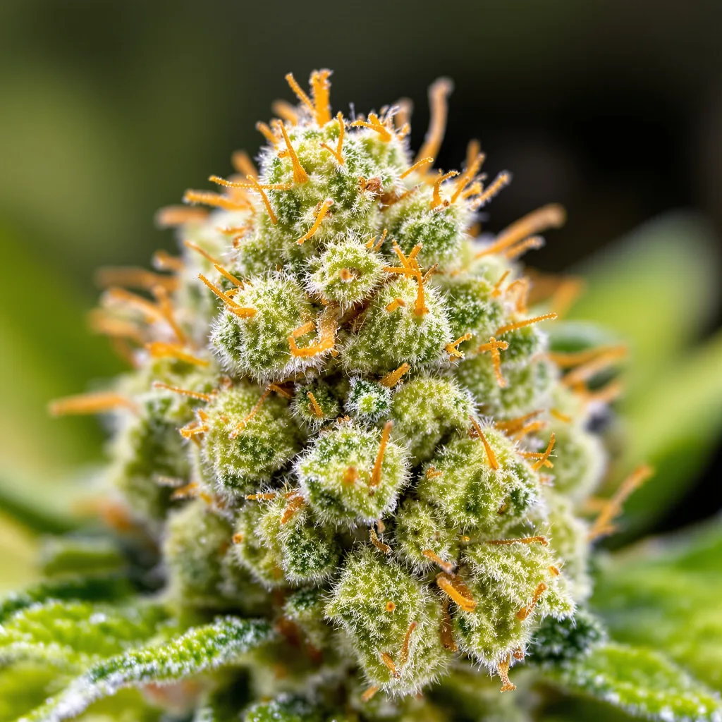 Jesus OG cannabis plant in flowering stage — 60-100 cm autoflower