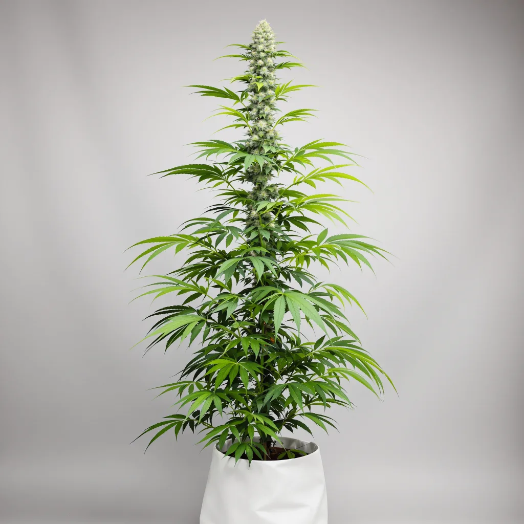 Jet Fuel cannabis bud close-up showing lime-green airy structure