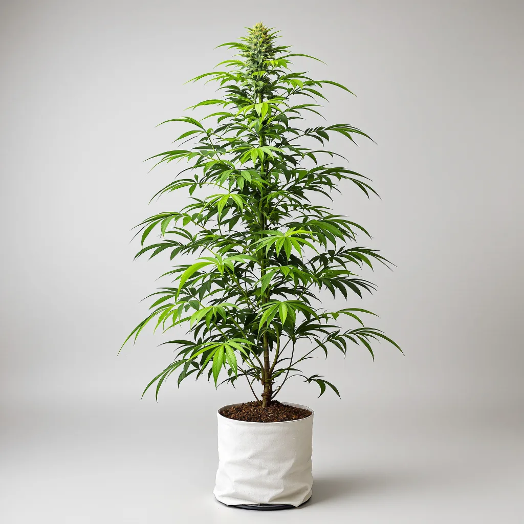 Jungle Juice cannabis bud close-up showing lime-green airy structure