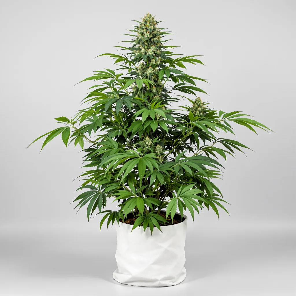 Katsu Kush cannabis bud close-up showing dense purple-tinged calyxes