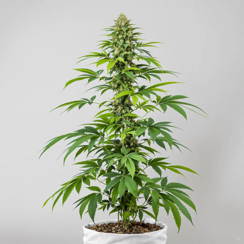 Killer Queen cannabis bud close-up showing balanced bud structure with frosted trichomes