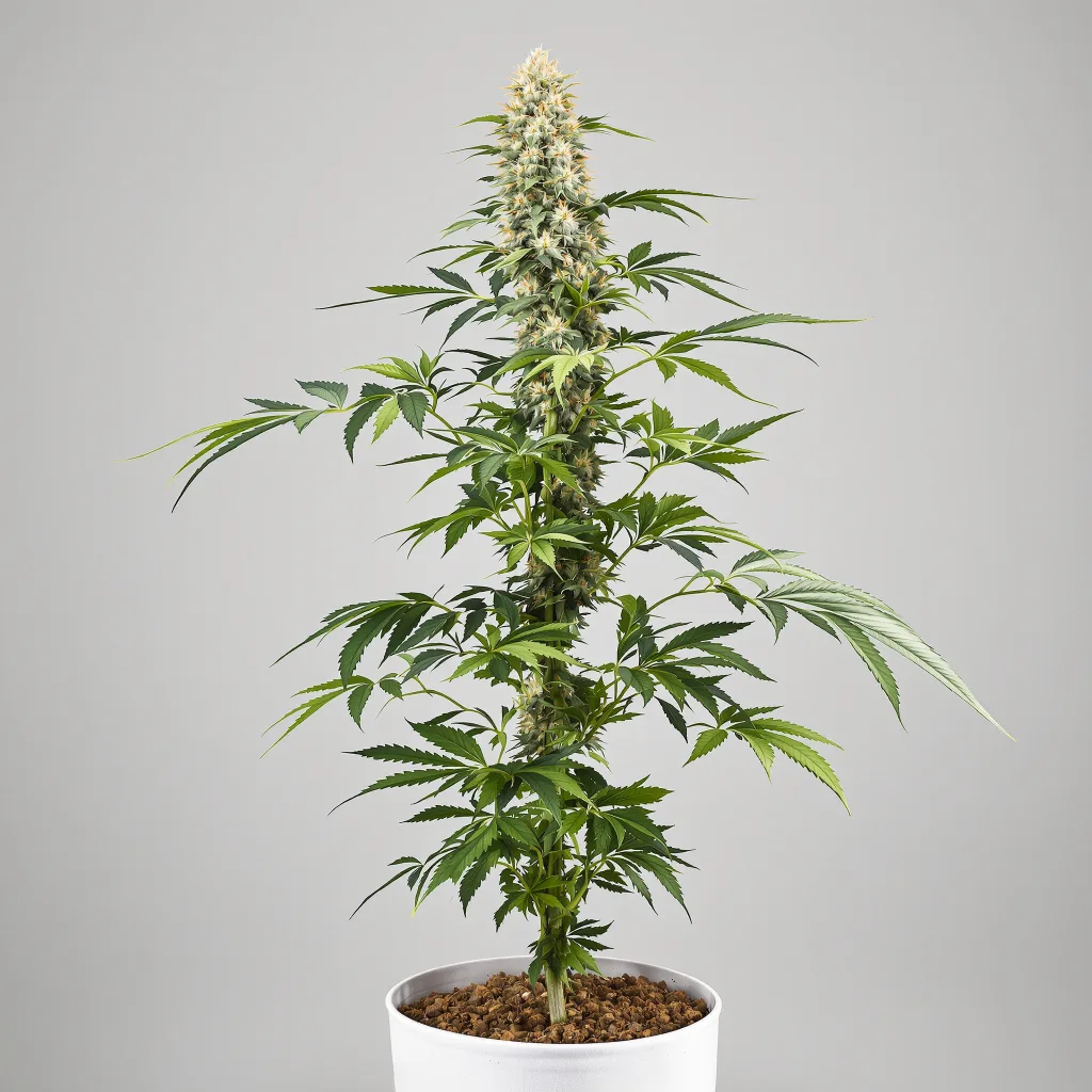 Kosher Tangie cannabis bud close-up showing dense forest-green nugs