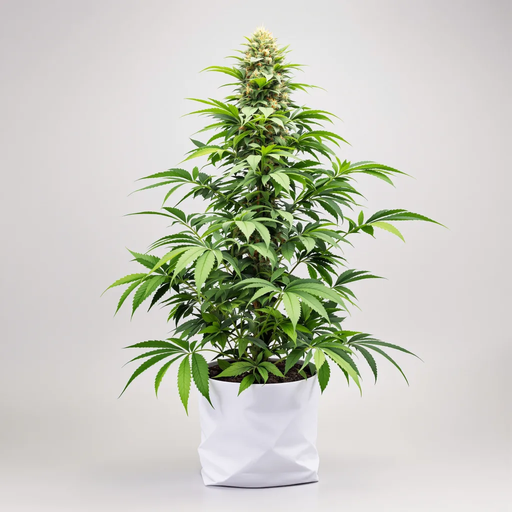 Krishna Kush cannabis bud close-up showing dense purple-tinged calyxes