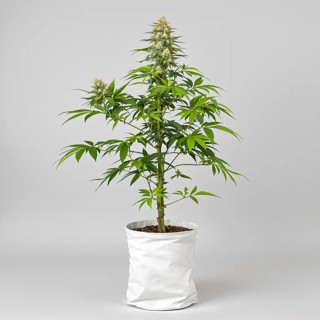 Kuchi cannabis bud close-up showing dense forest-green nugs