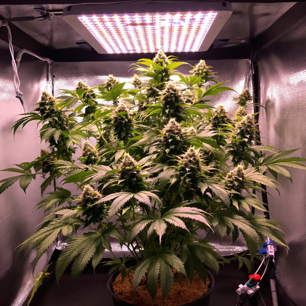 Kush XL cannabis plant in flowering stage — 60-100 cm autoflower