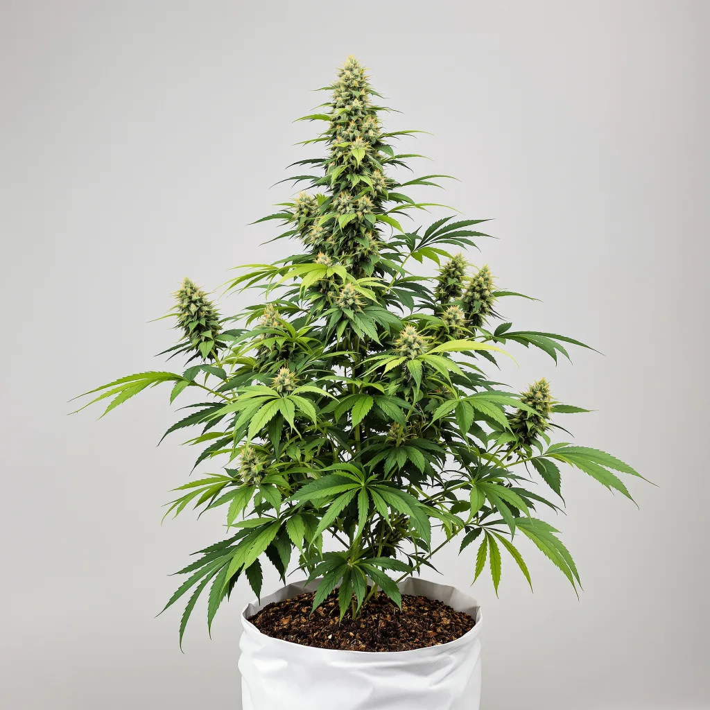 Le Silver Royale cannabis bud close-up showing balanced bud structure with frosted trichomes
