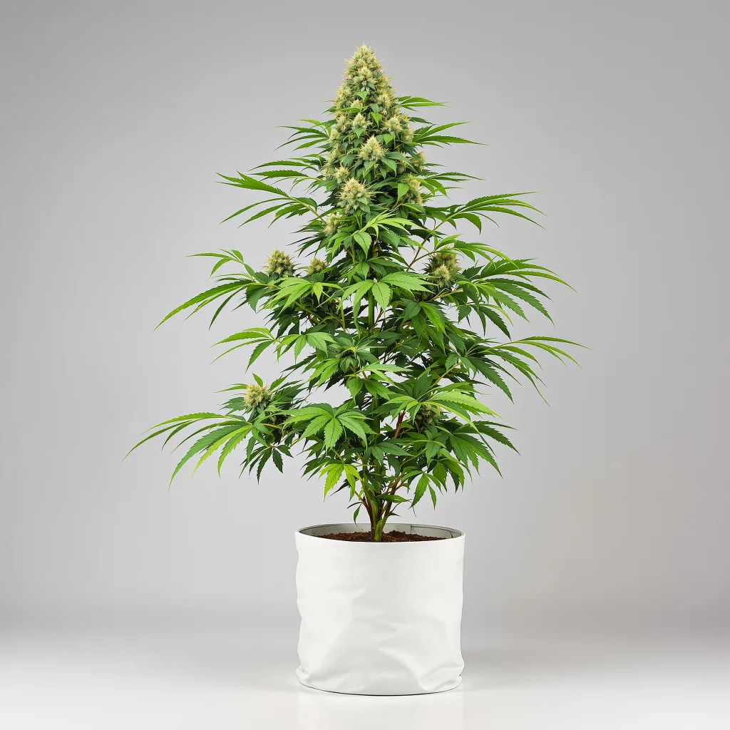 Lemon Tree cannabis bud close-up showing dense forest-green nugs