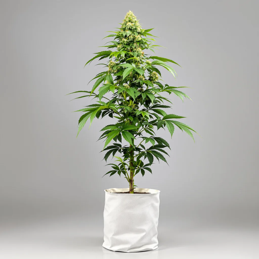 Longbottom Leaf cannabis bud close-up showing open-bud structure with orange pistils