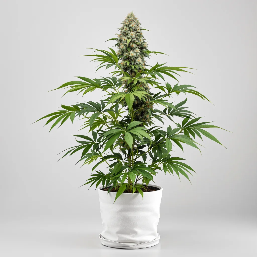 Mad Scientist cannabis bud close-up showing dense purple-tinged calyxes