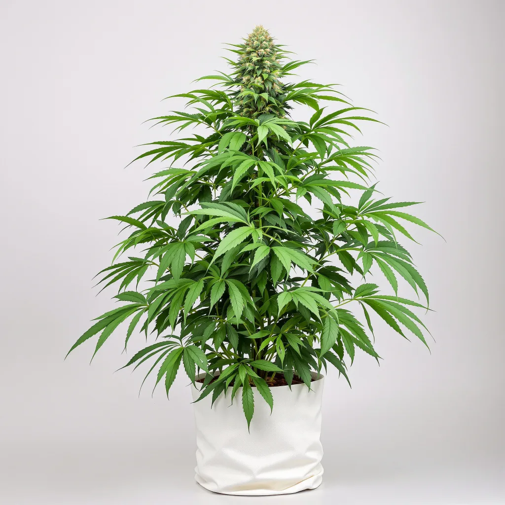 Mandarine cannabis bud close-up showing dense purple-tinged calyxes