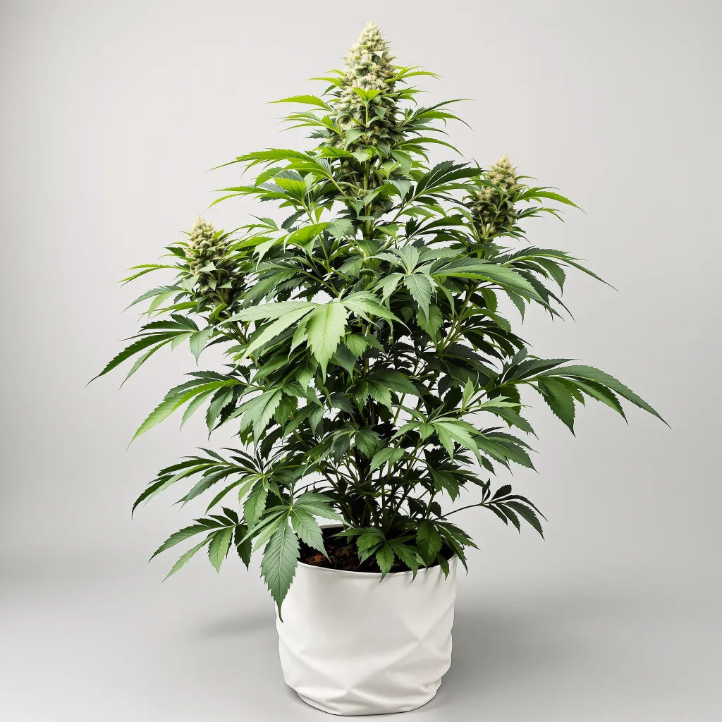 Mango cannabis bud close-up showing dense purple-tinged calyxes