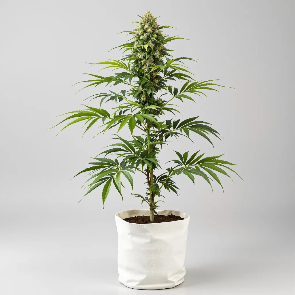 Master Kush cannabis bud close-up showing dense purple-tinged calyxes