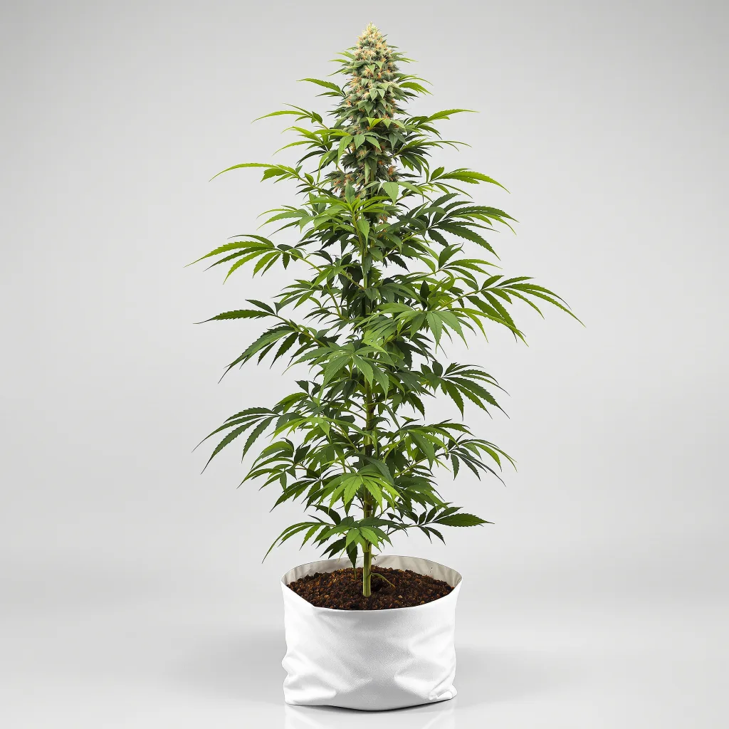 Master Yoda cannabis bud close-up showing balanced bud structure with frosted trichomes