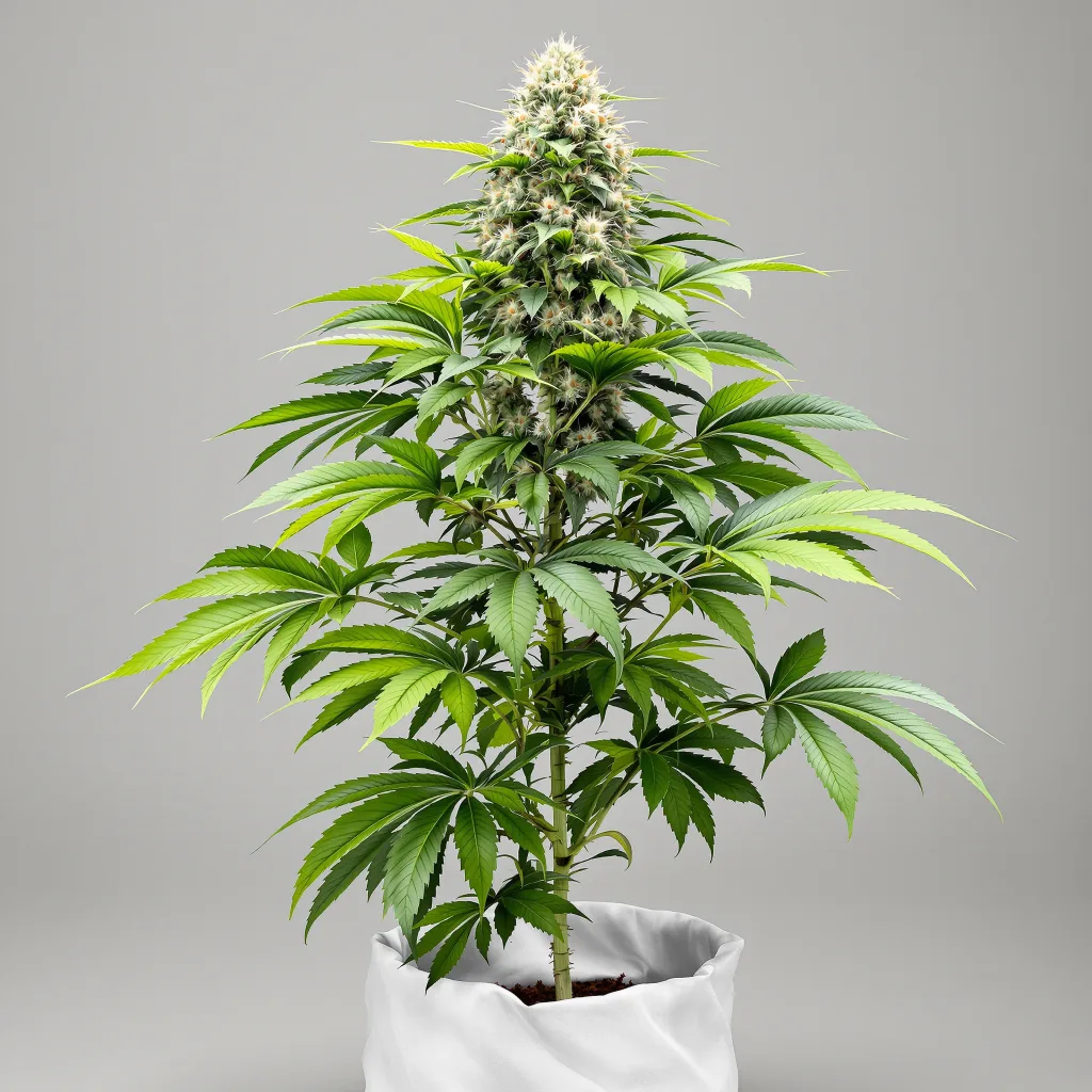 Mataro Blue CBD cannabis bud close-up showing pale-green low-resin flower