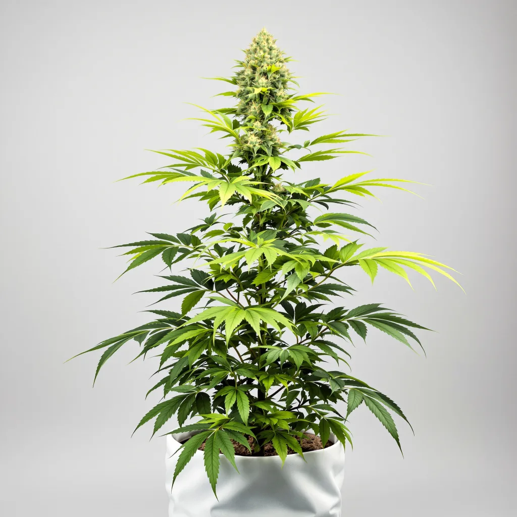 Maui Haole cannabis bud close-up showing balanced bud structure with frosted trichomes