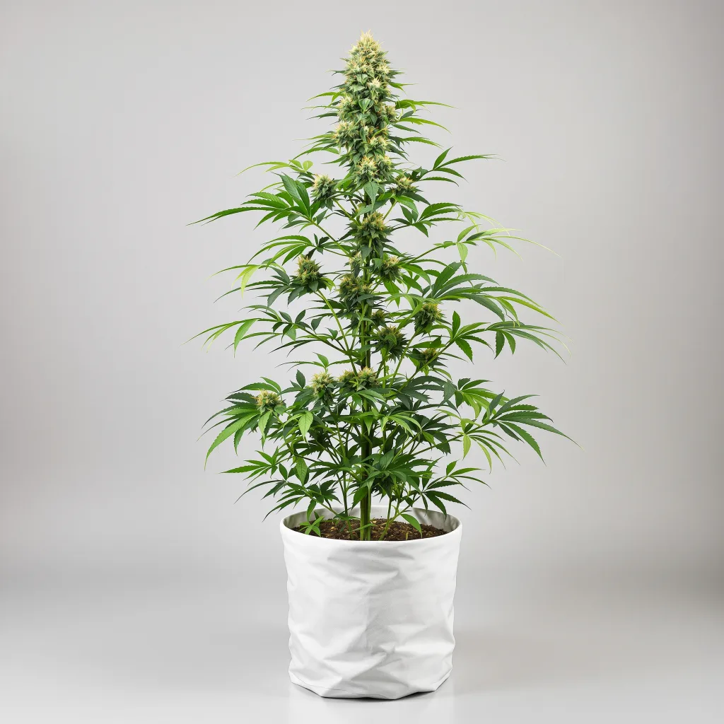 Maui Pineapple Chunk cannabis bud close-up showing balanced bud structure with frosted trichomes