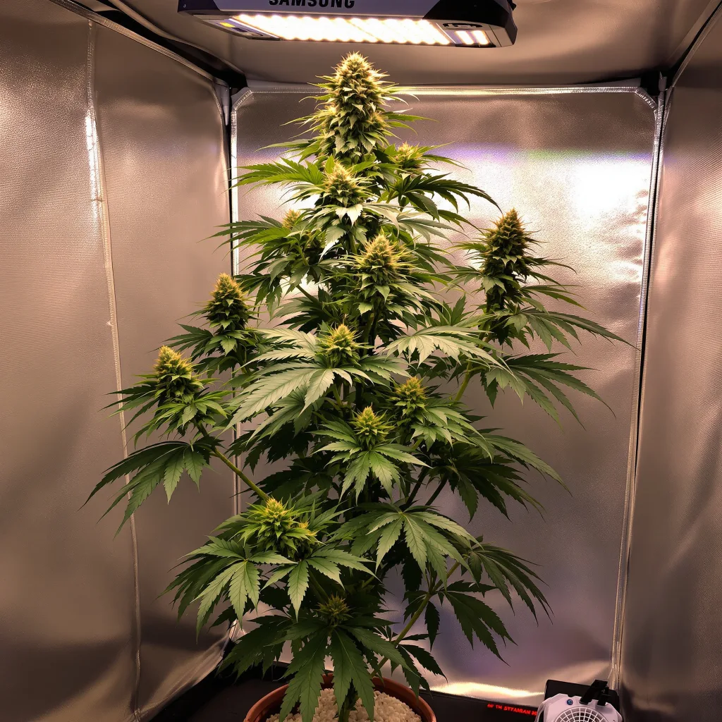 Maui Wowie 20% indica / 80% sativa flower with visible trichomes