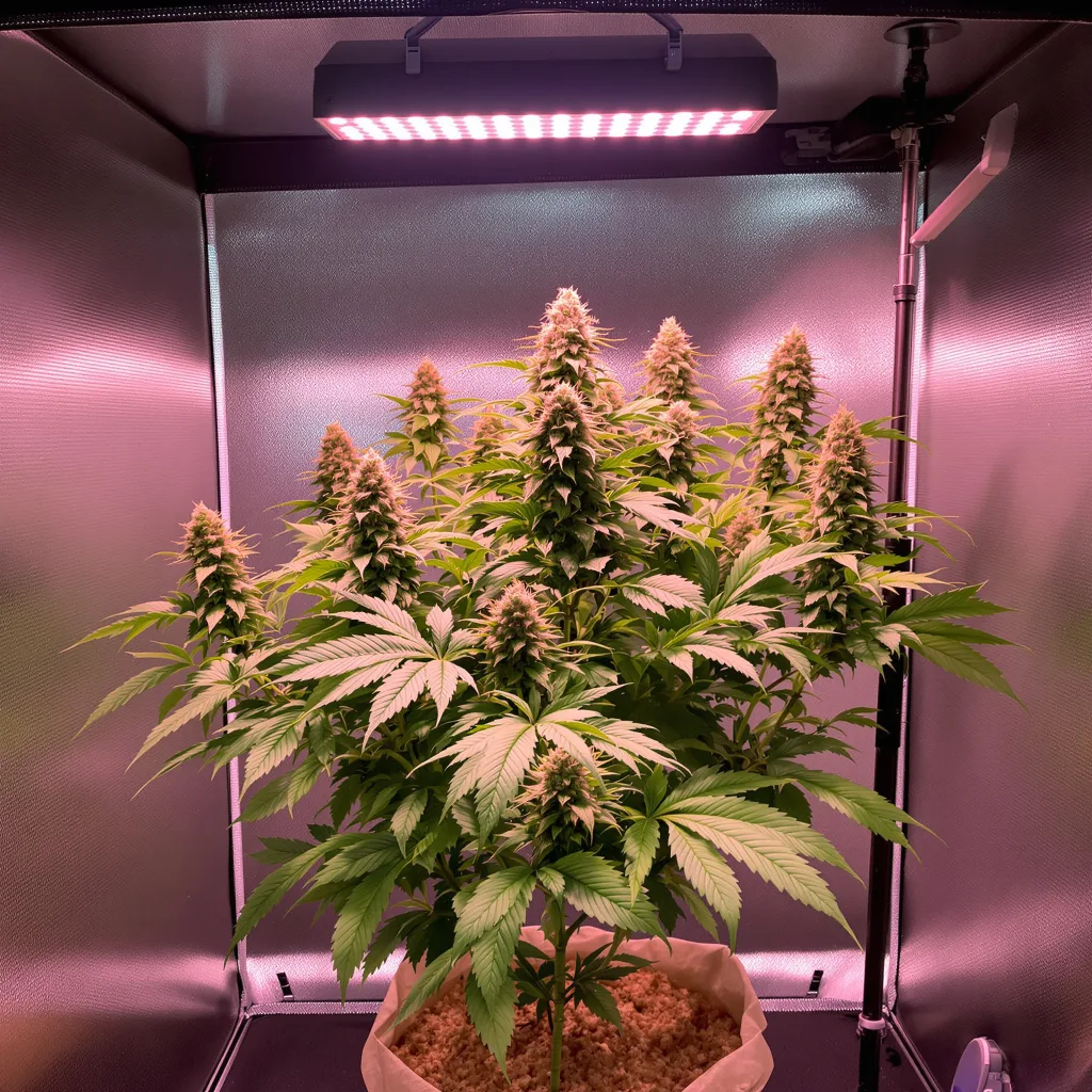 Milky Way 78% indica / 22% sativa flower with visible trichomes