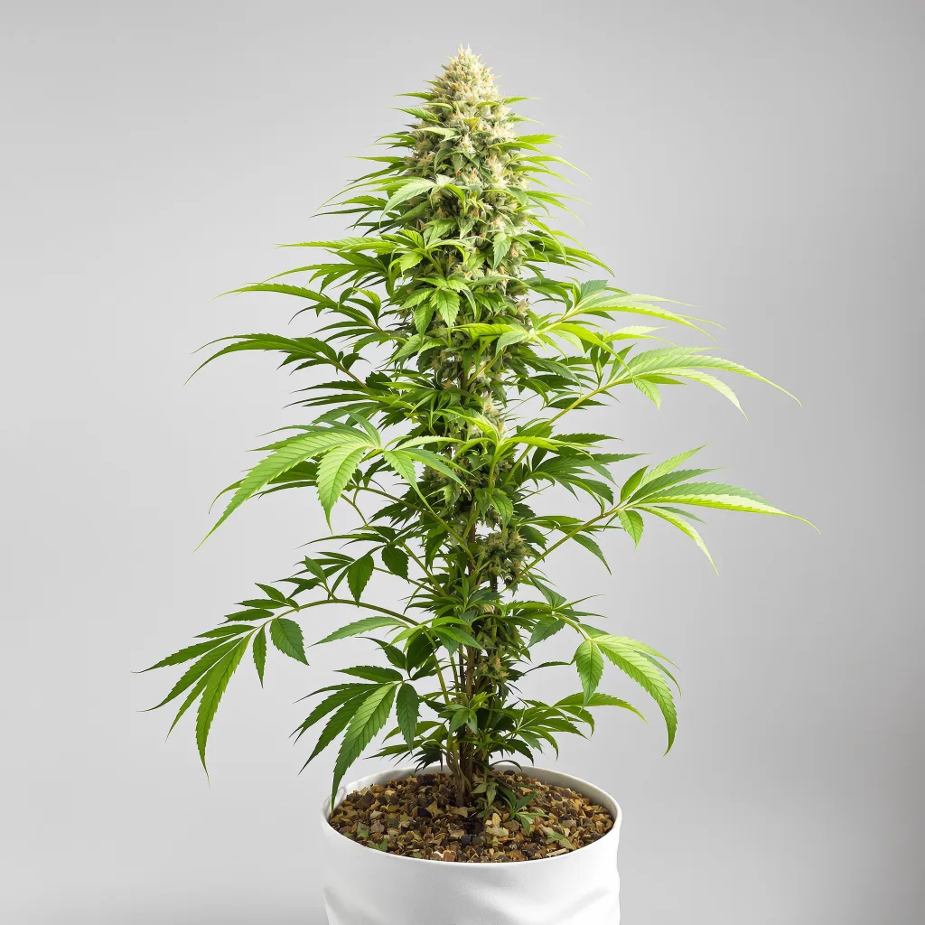 Mob Boss cannabis bud close-up showing open-bud structure with orange pistils