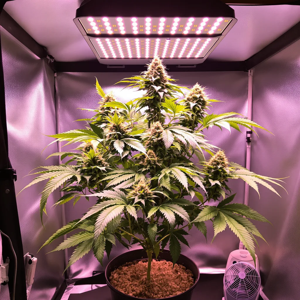 Molokai Frost 82% indica / 18% sativa flower with visible trichomes