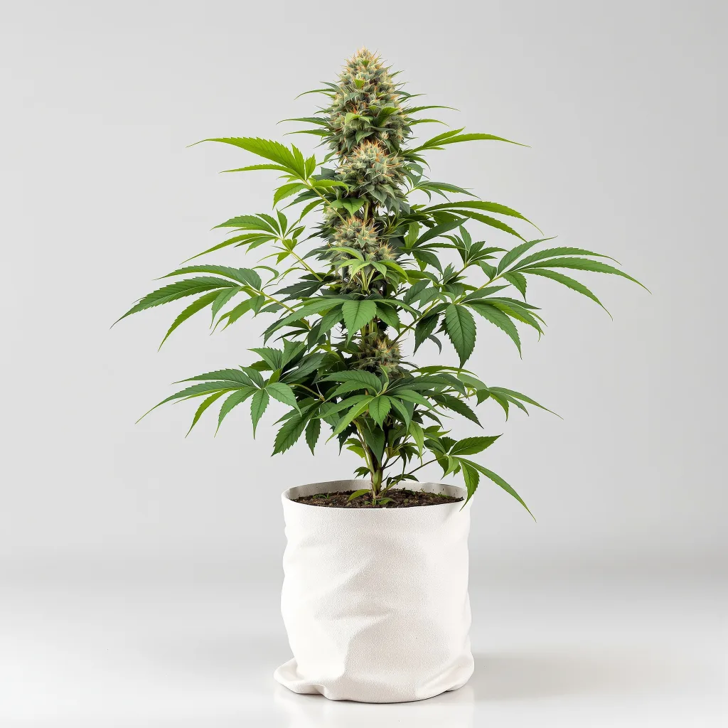Money Maker cannabis bud close-up showing dense purple-tinged calyxes