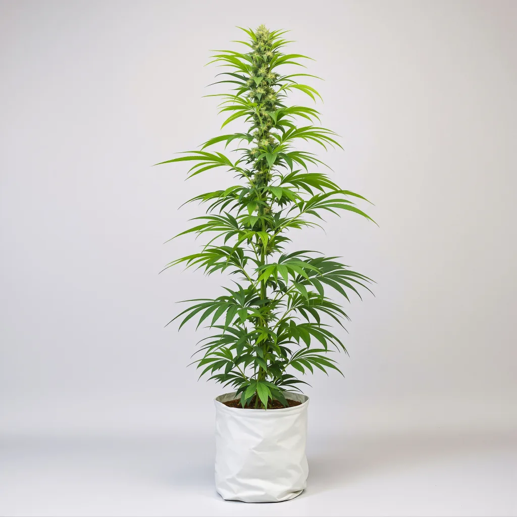 Moonshine Haze cannabis bud close-up showing lime-green airy structure