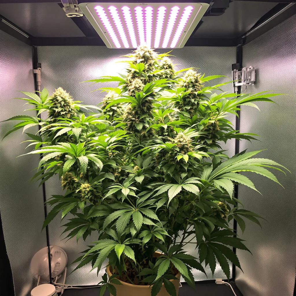 Mother of Berries 82% indica / 18% sativa flower with visible trichomes