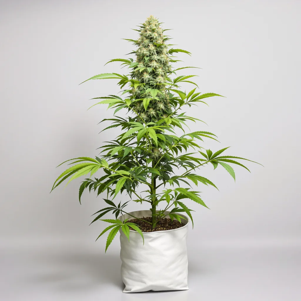 Mother’s Helper cannabis bud close-up showing balanced bud structure with frosted trichomes