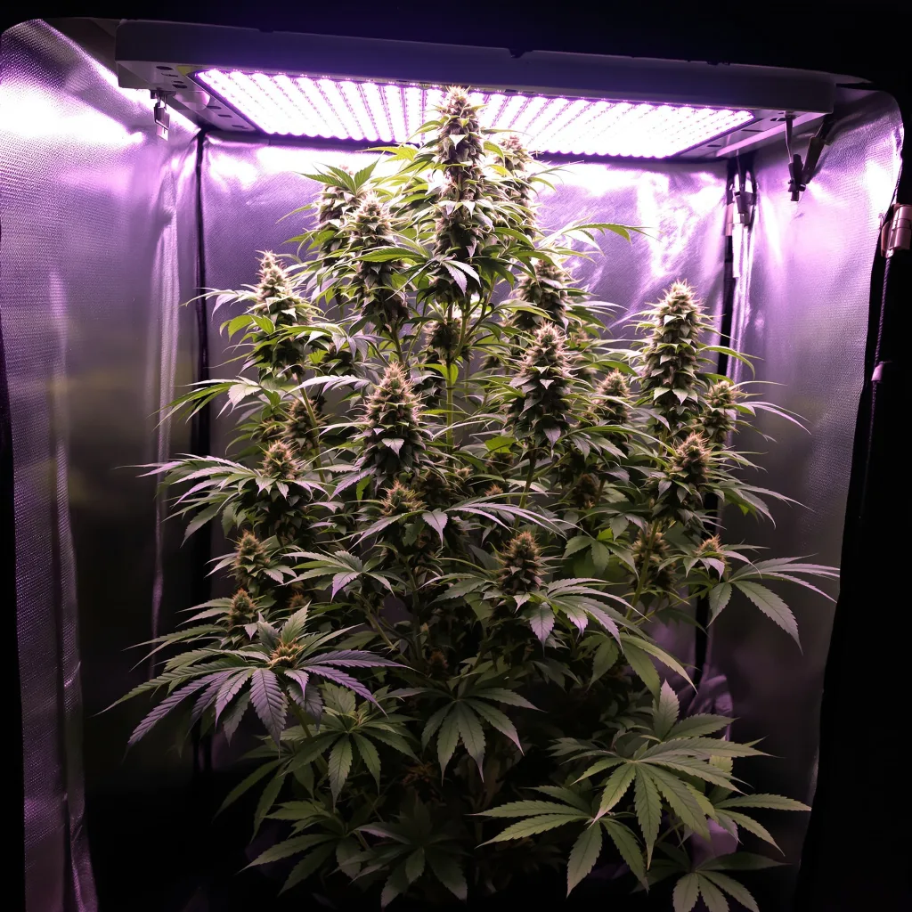 Neptune Kush cannabis plant in flowering stage — 60-100 cm autoflower
