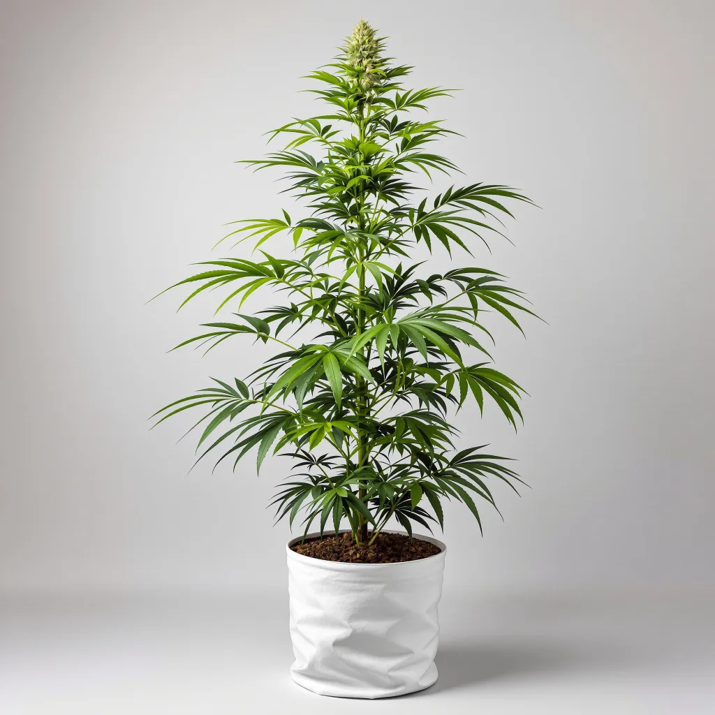 Neptune Kush cannabis bud close-up showing lime-green airy structure