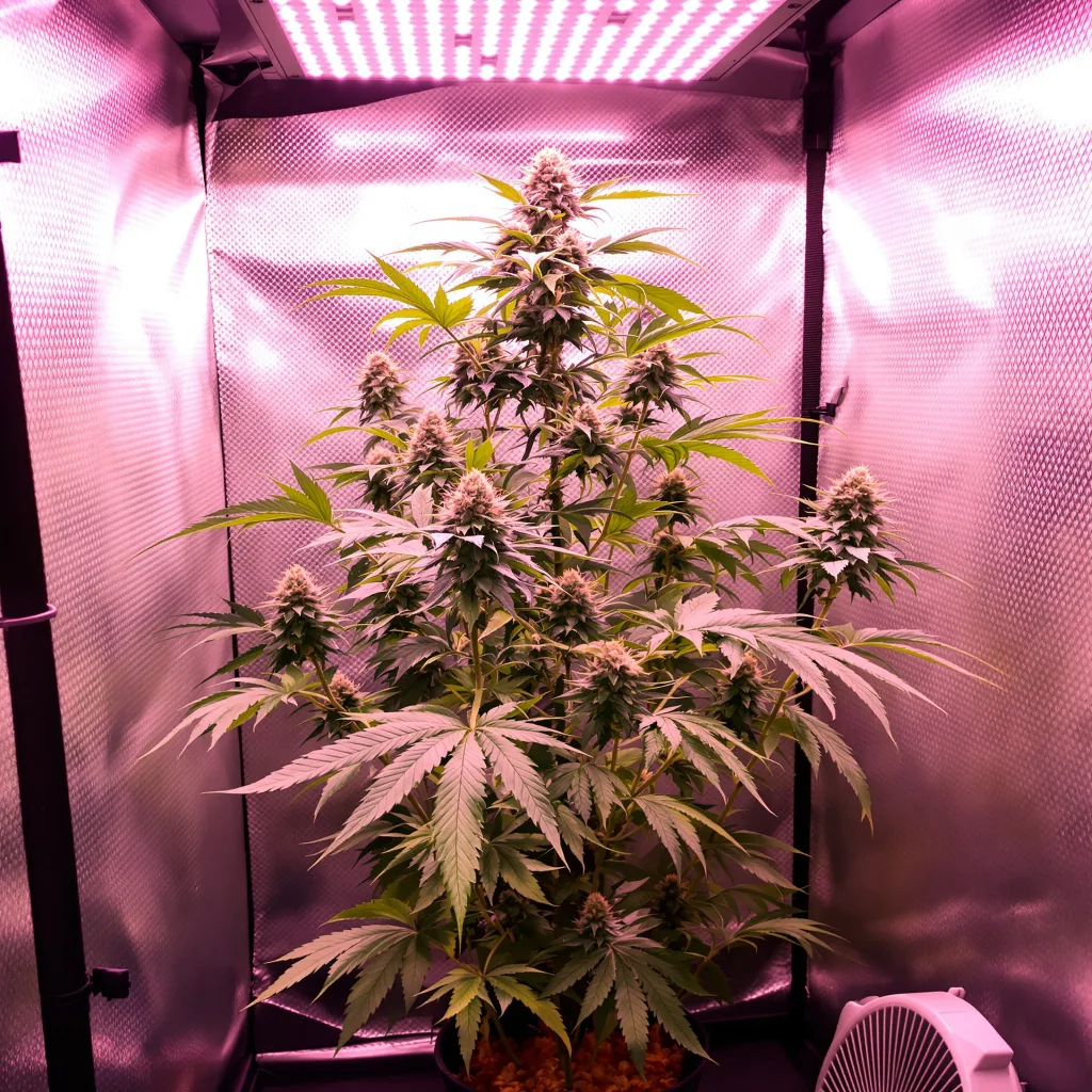 Neville's Haze 20% indica / 80% sativa flower with visible trichomes