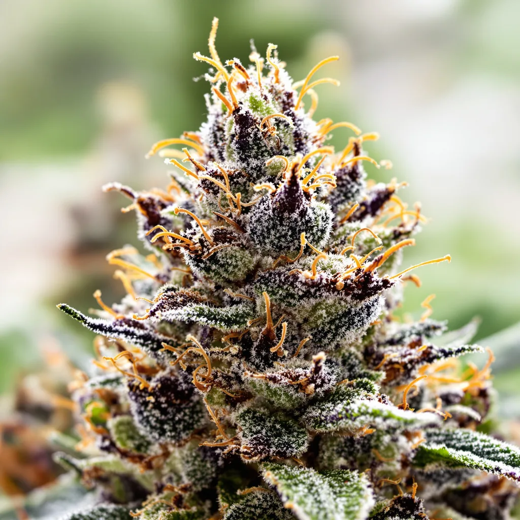 Night Terror OG cannabis plant in flowering stage — 90-130 cm feminised