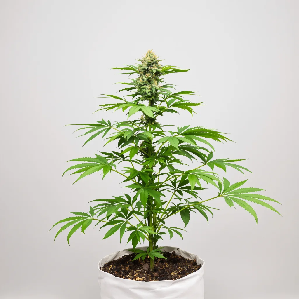 Nordle CBD cannabis bud close-up showing pale-green low-resin flower