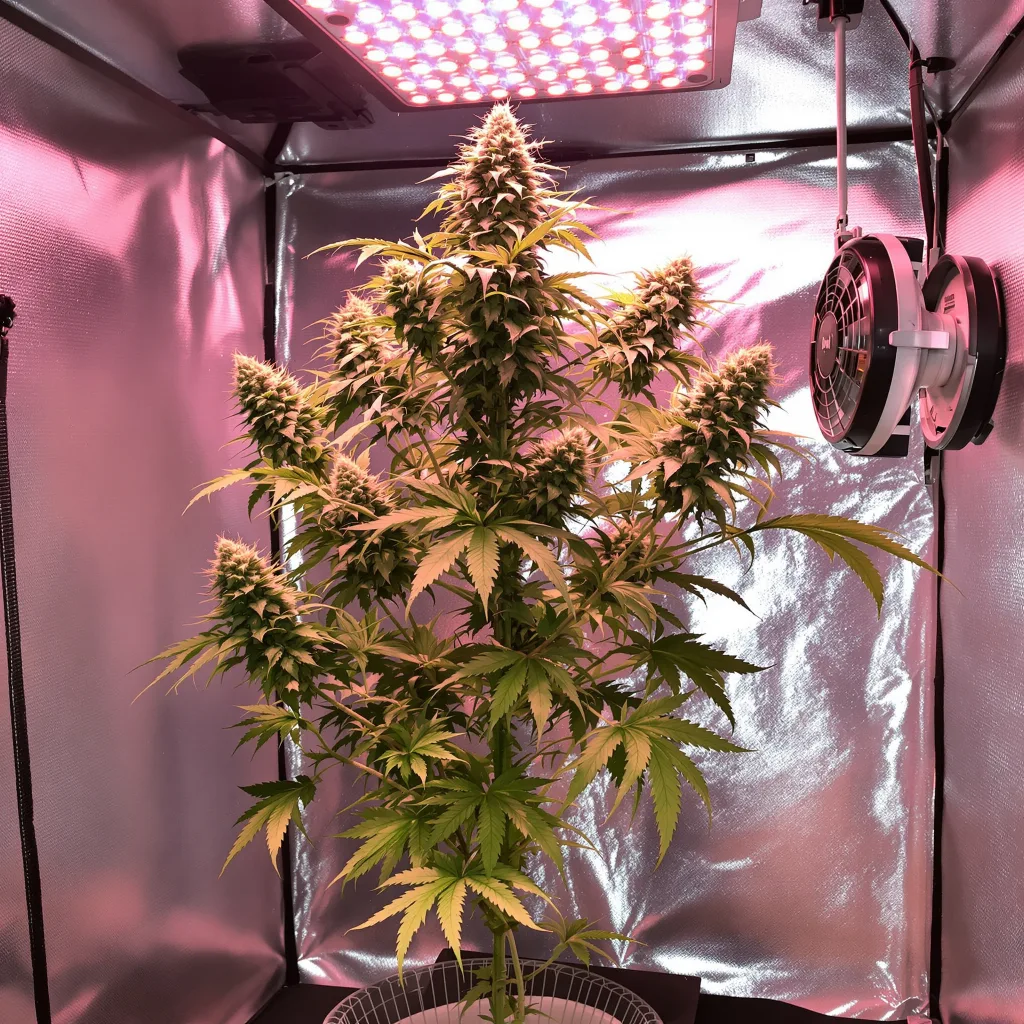 Northern Berry 40% indica / 60% sativa flower with visible trichomes