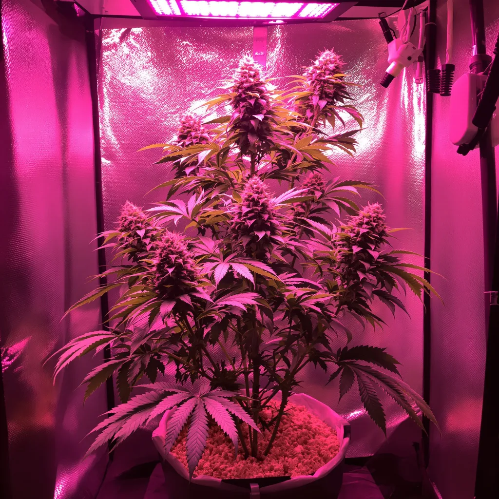 Northern Sunrise 89% indica / 11% sativa flower with visible trichomes