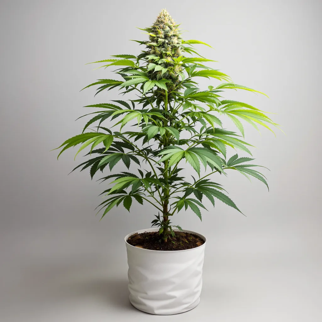 Nuken cannabis bud close-up showing dense purple-tinged calyxes