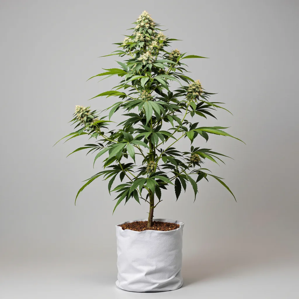 NYC Diesel cannabis bud close-up showing open-bud structure with orange pistils