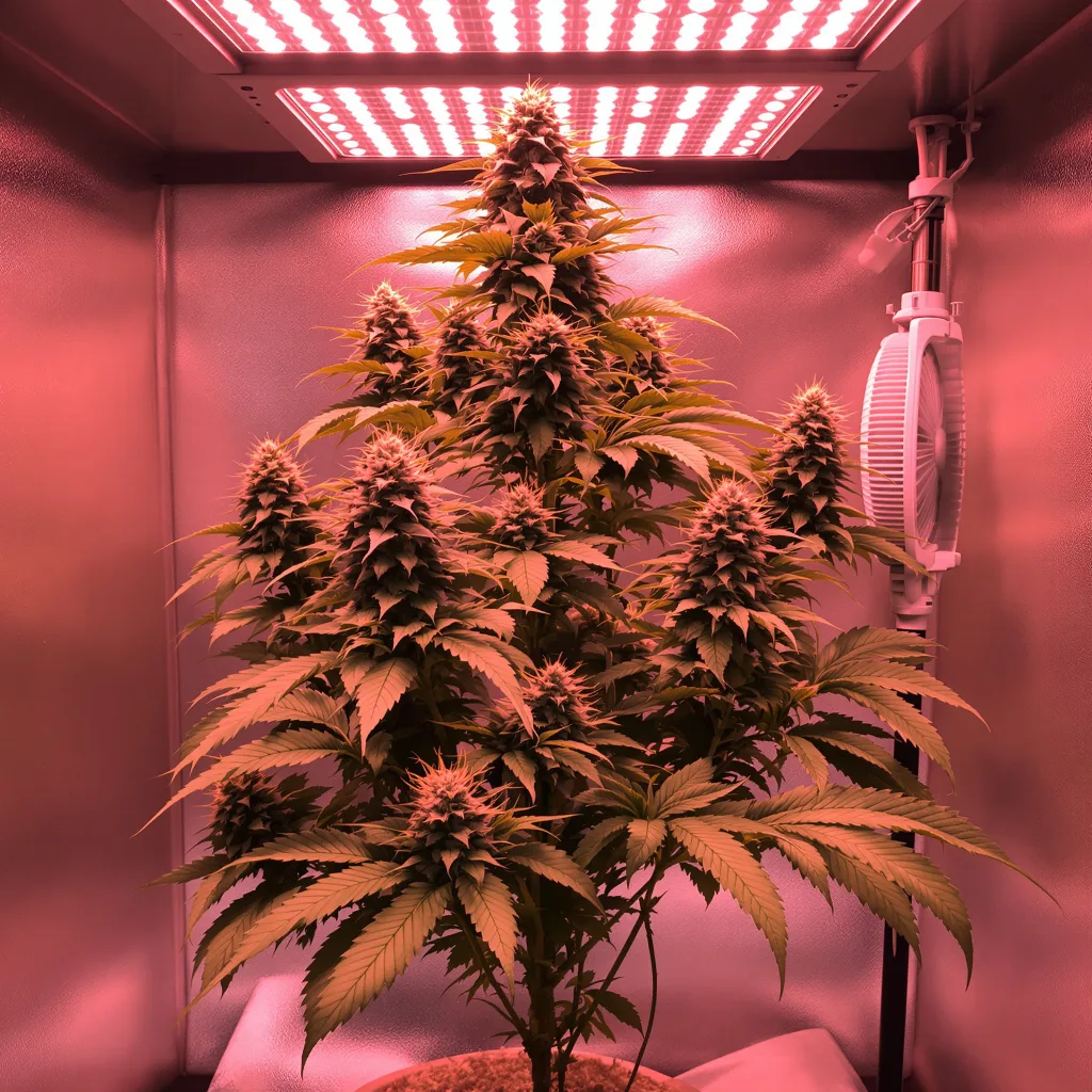 Obama Kush 74% indica / 26% sativa flower with visible trichomes