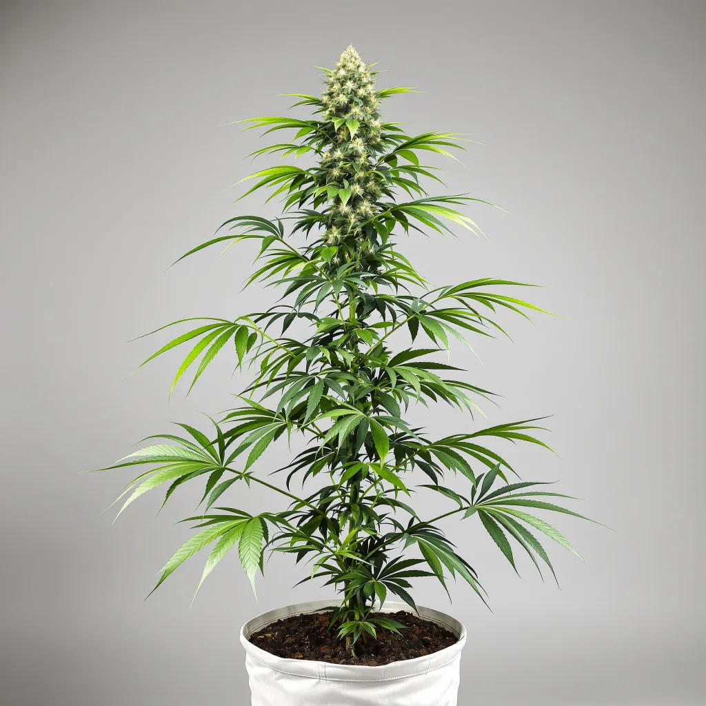 OG Chem cannabis bud close-up showing lime-green airy structure
