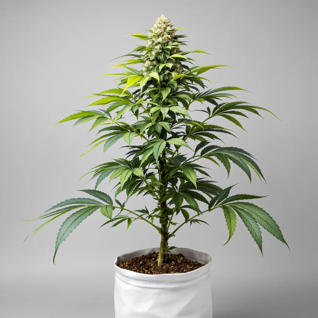 OG LA Affie cannabis bud close-up showing dense purple-tinged calyxes