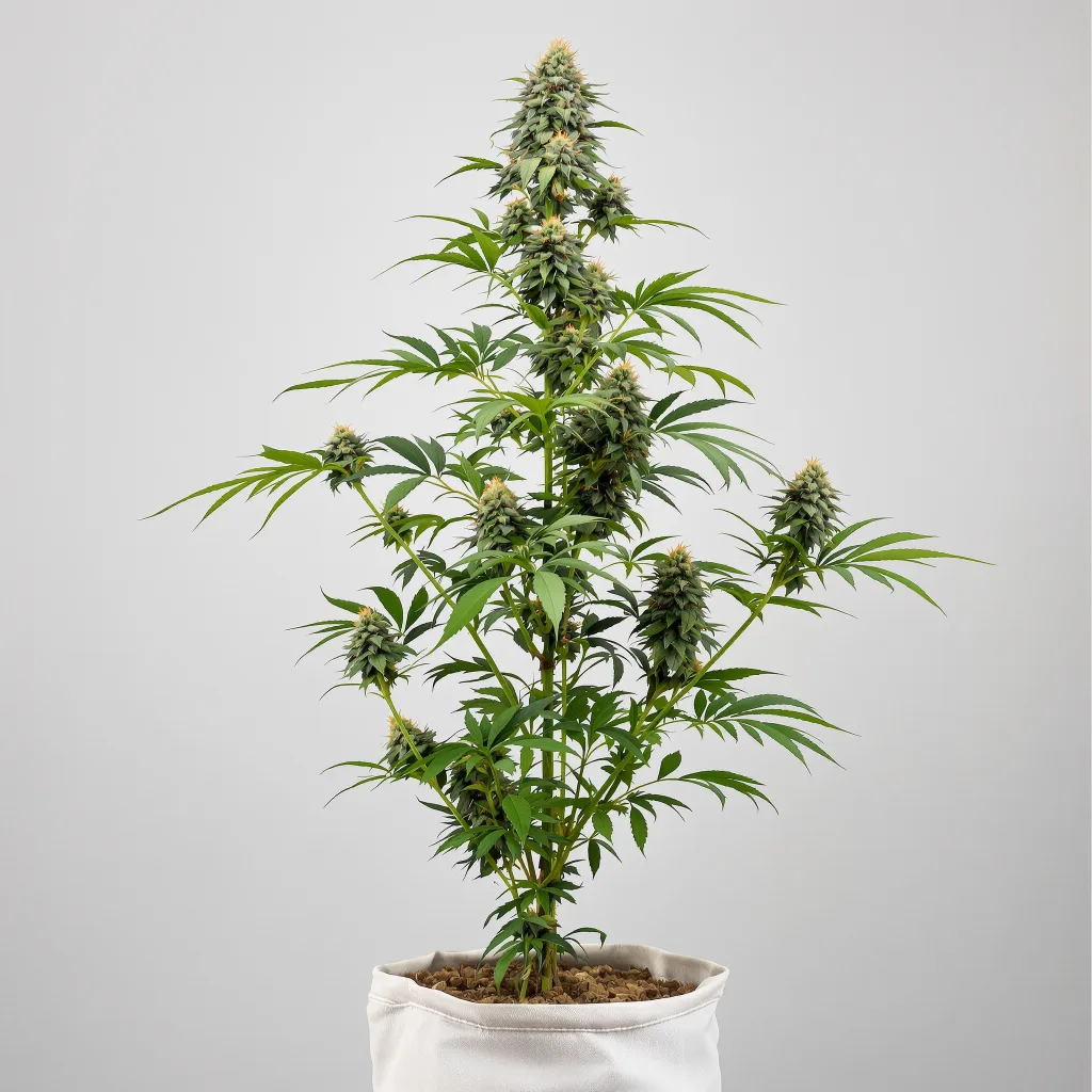 Ogre cannabis bud close-up showing dense forest-green nugs