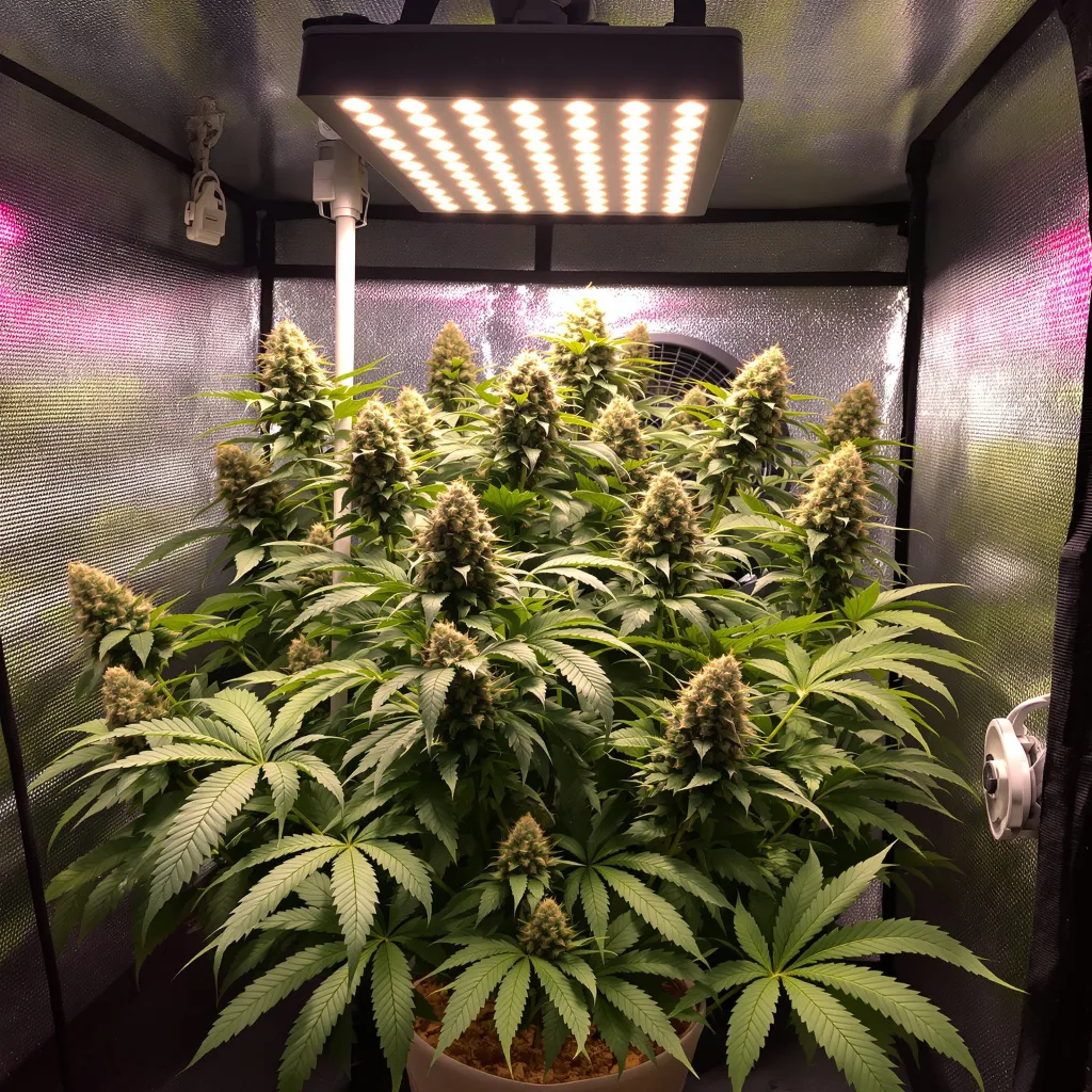 Orange Kush Cake 72% indica / 28% sativa flower with visible trichomes