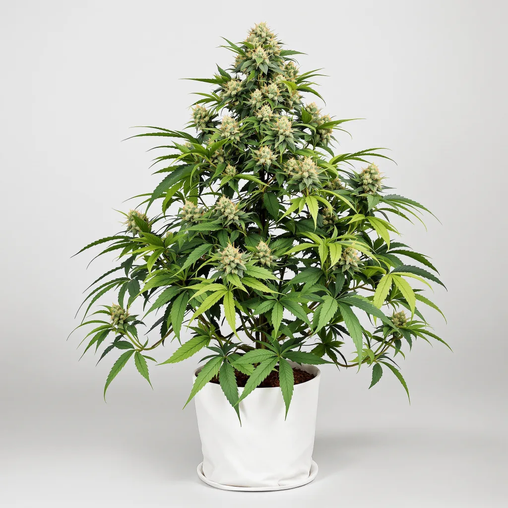 Oregon Peach cannabis bud close-up showing dense purple-tinged calyxes