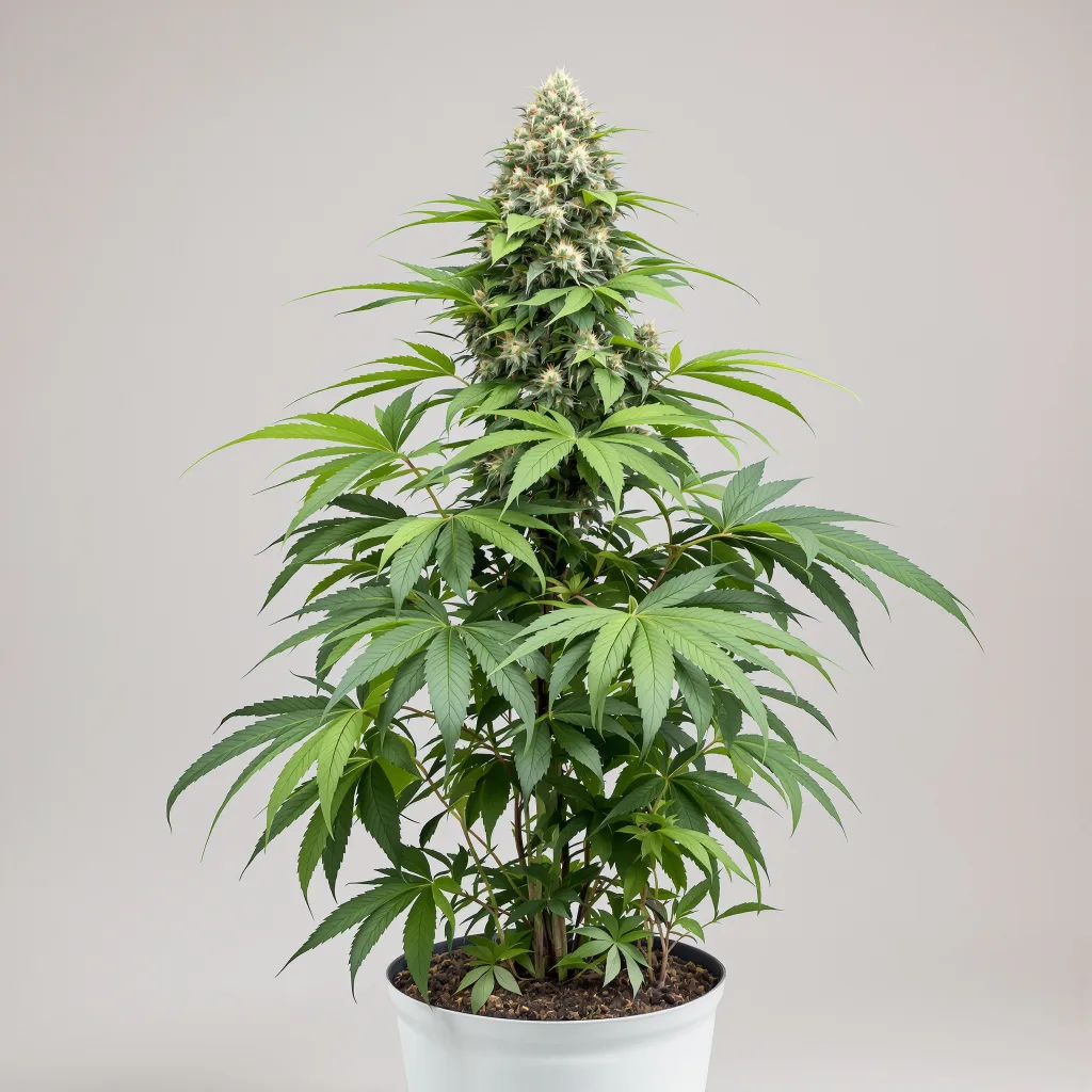 Papa's OG cannabis bud close-up showing dense purple-tinged calyxes