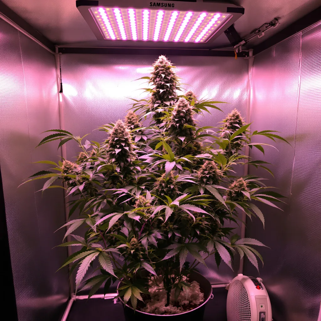 Papa's OG 80% indica / 20% sativa flower with visible trichomes