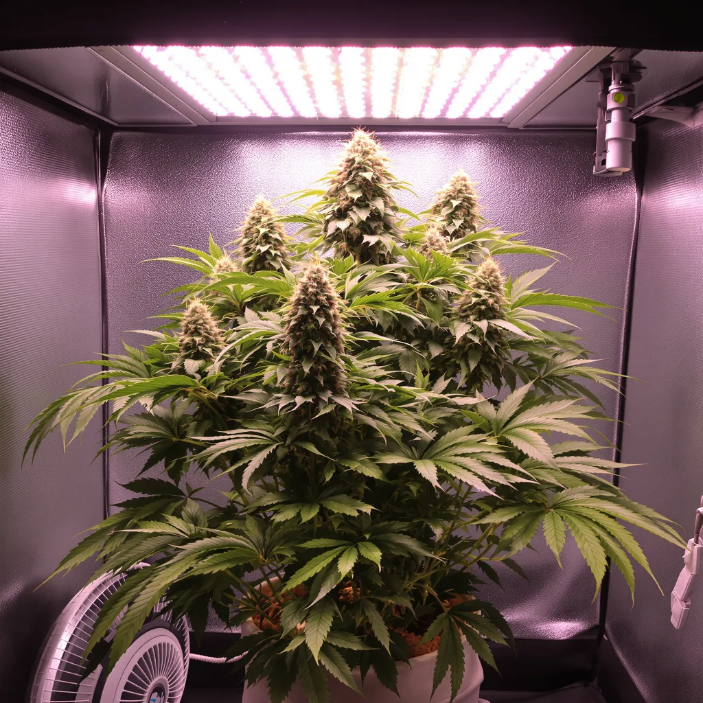 Papaya Cookies cannabis plant in flowering stage — 60-100 cm autoflower