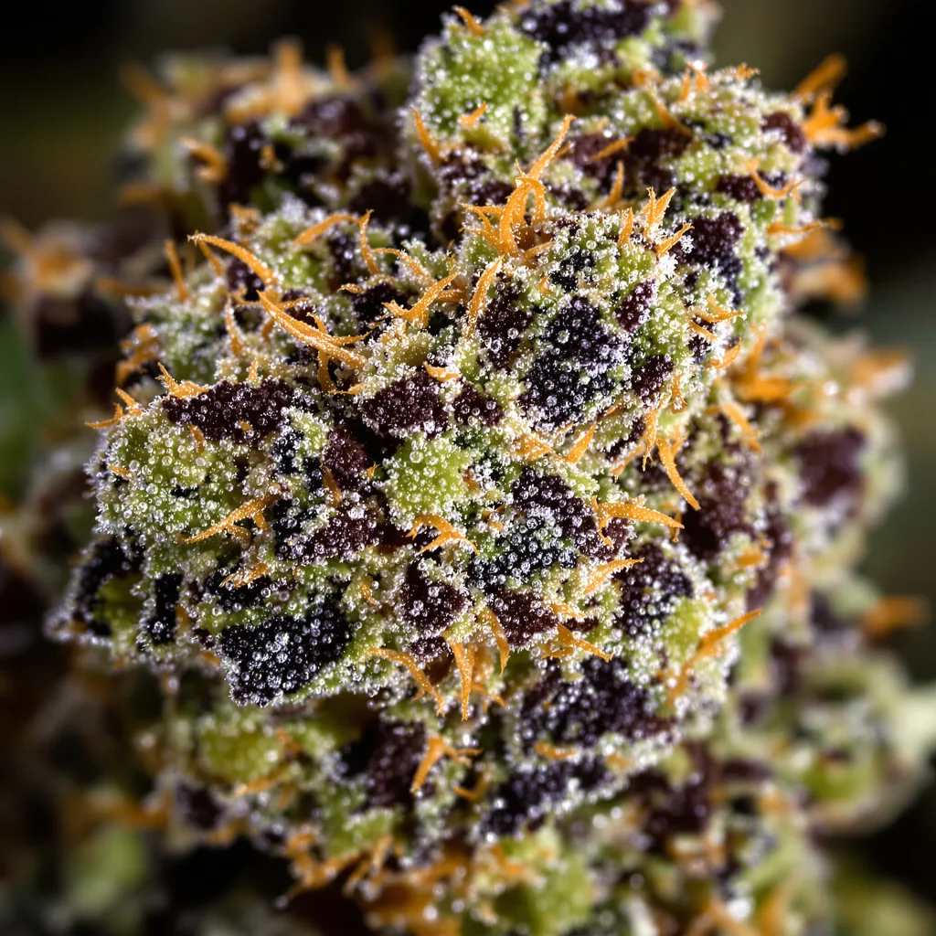 Peanut Butter Breath cannabis plant in flowering stage — 60-100 cm autoflower