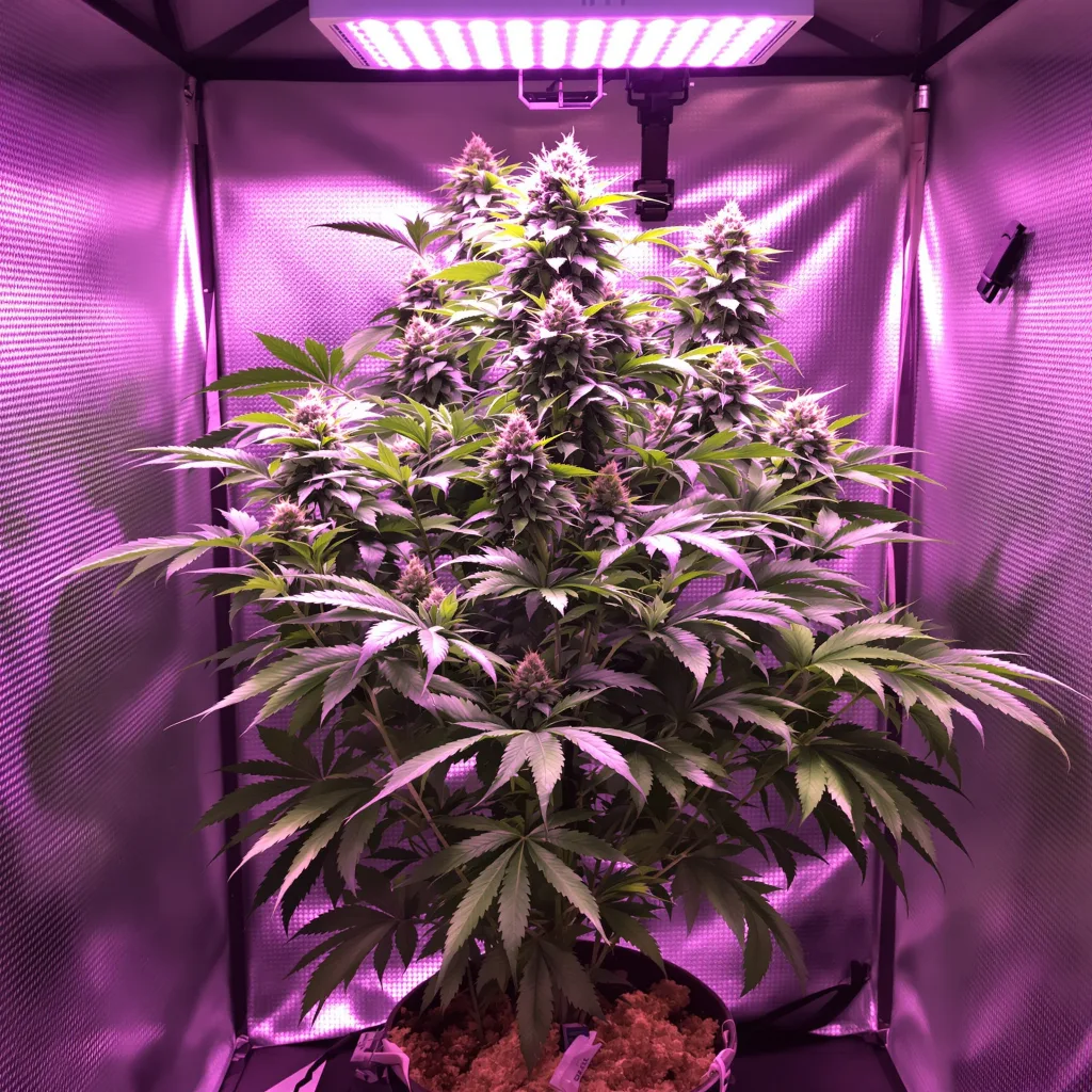 Peyote Cookies 70% indica / 30% sativa flower with visible trichomes