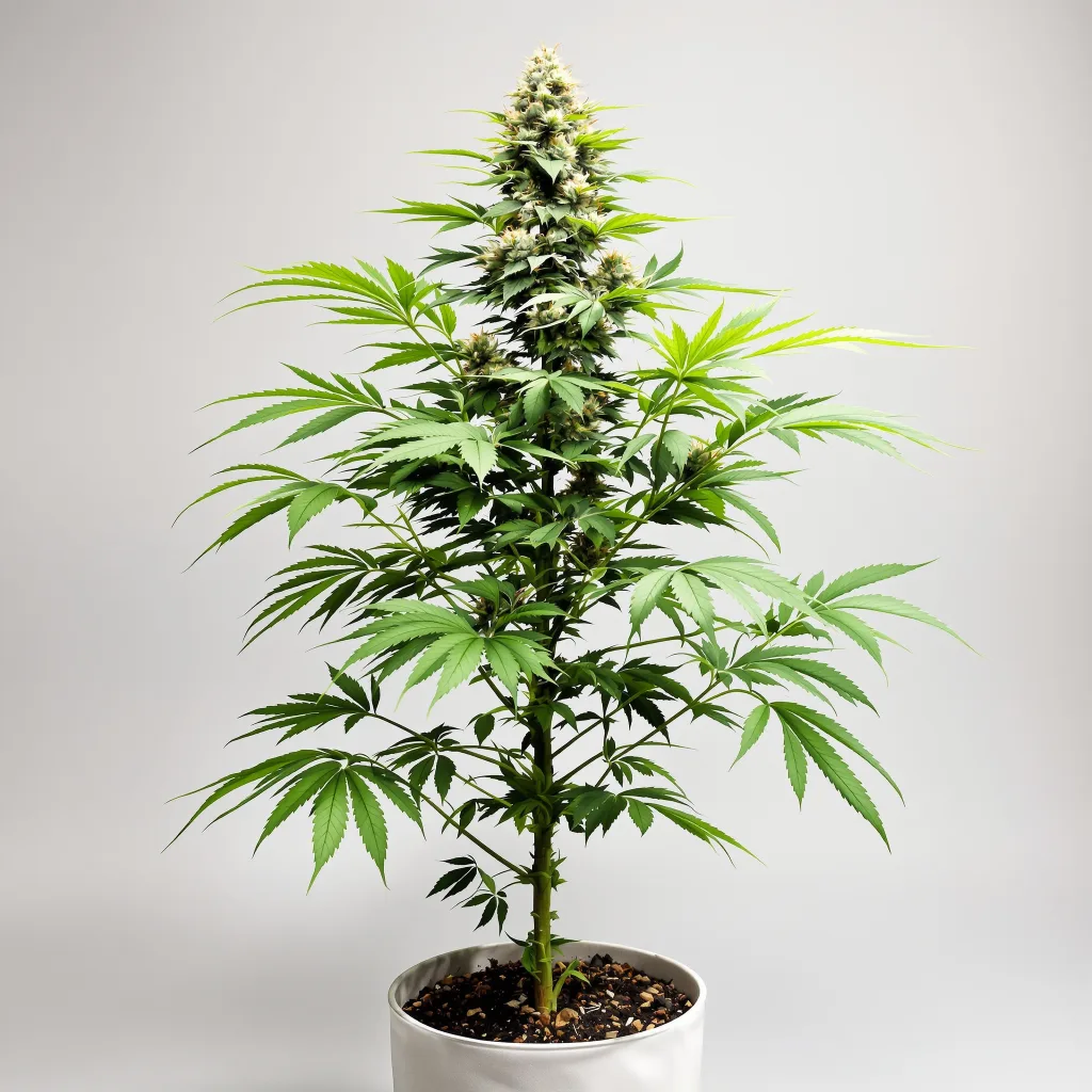 Pie Scream cannabis bud close-up showing balanced bud structure with frosted trichomes